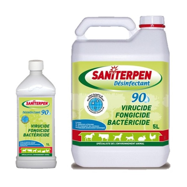 Saniterpen Désinfectant Spray pour chiens, chats, rongeurs & oiseaux