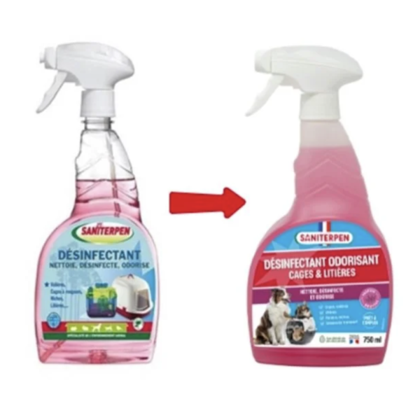 Spray Saniterpen Odorisant cages et litières